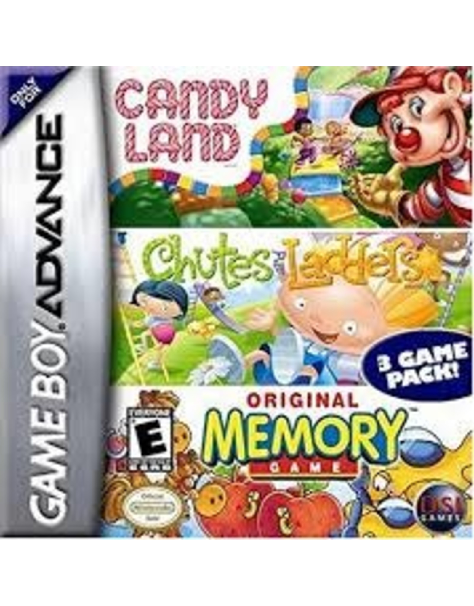 Game Boy Advance Candy Land Chutes and Ladders Memory  (Cart Only)