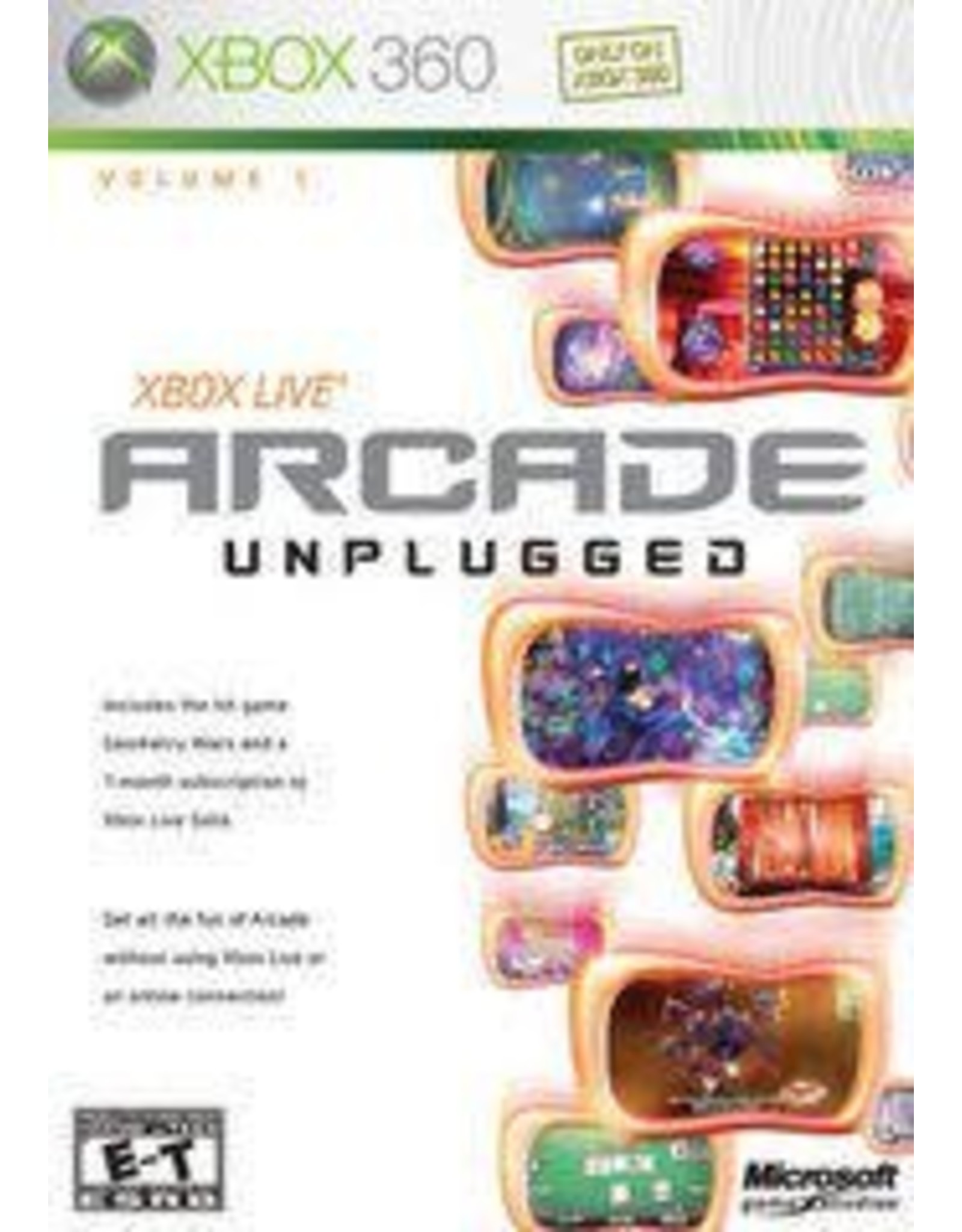 Xbox 360 Xbox Live Arcade Unplugged Volume 1 (CiB)