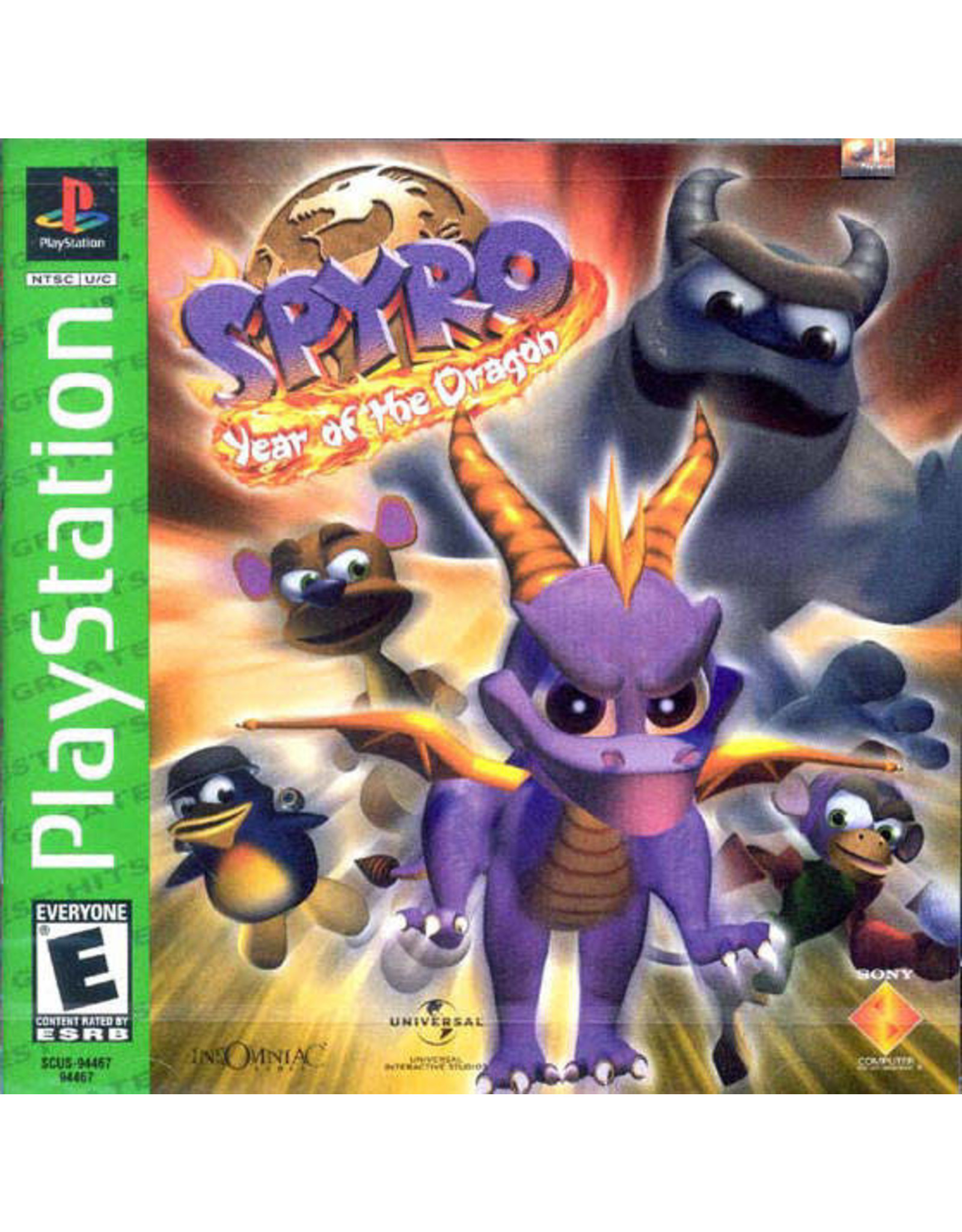 Playstation Spyro Year of the Dragon - Greatest Hits (Used)
