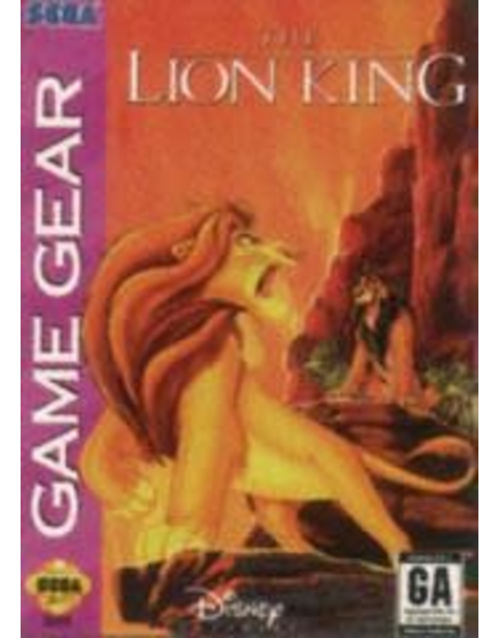 Sega Game Gear Lion King, The (Cart Only)