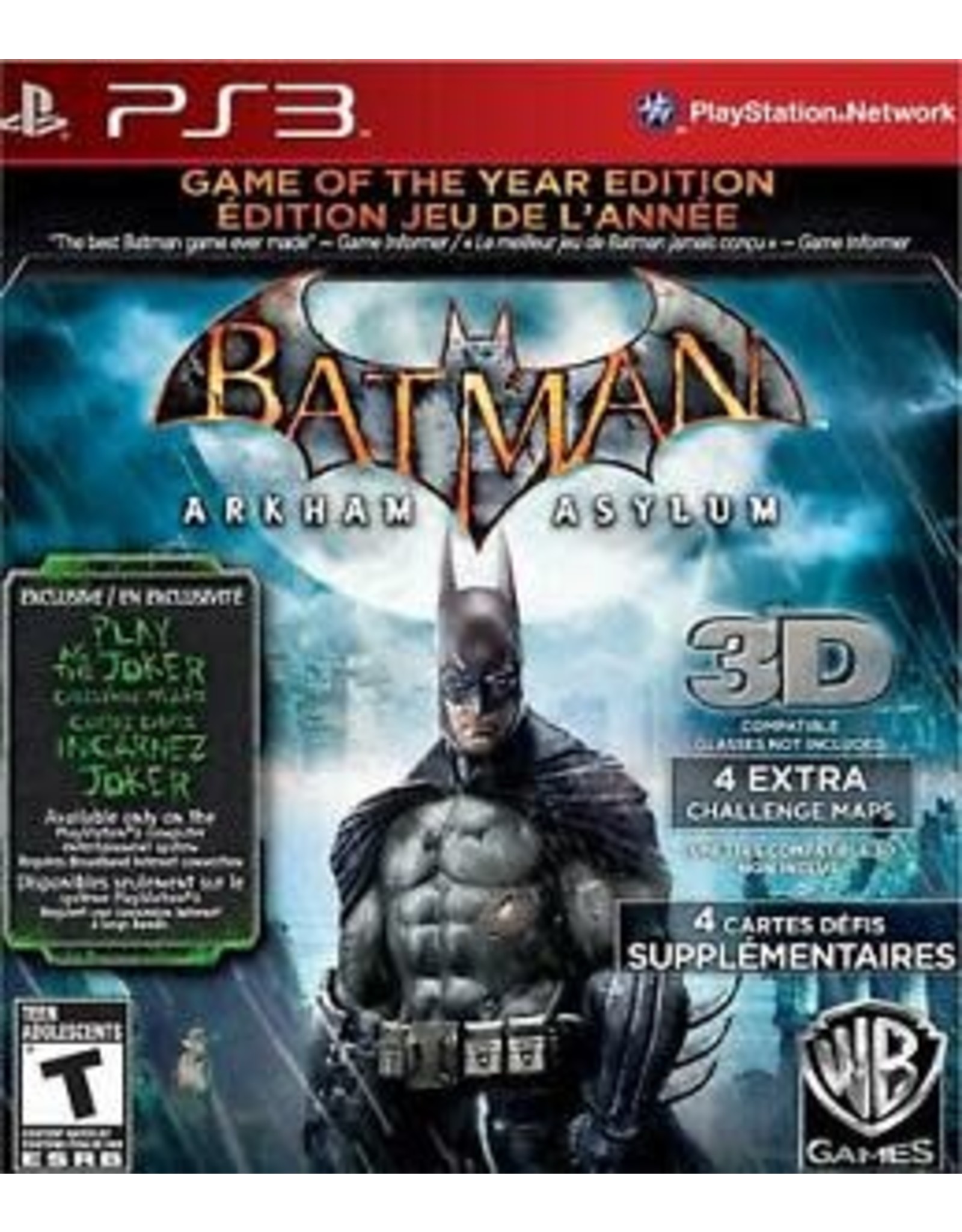 Playstation 3 Batman: Arkham Asylum Game of the Year Edition (Greatest  Hits, CiB) - Video Game Trader