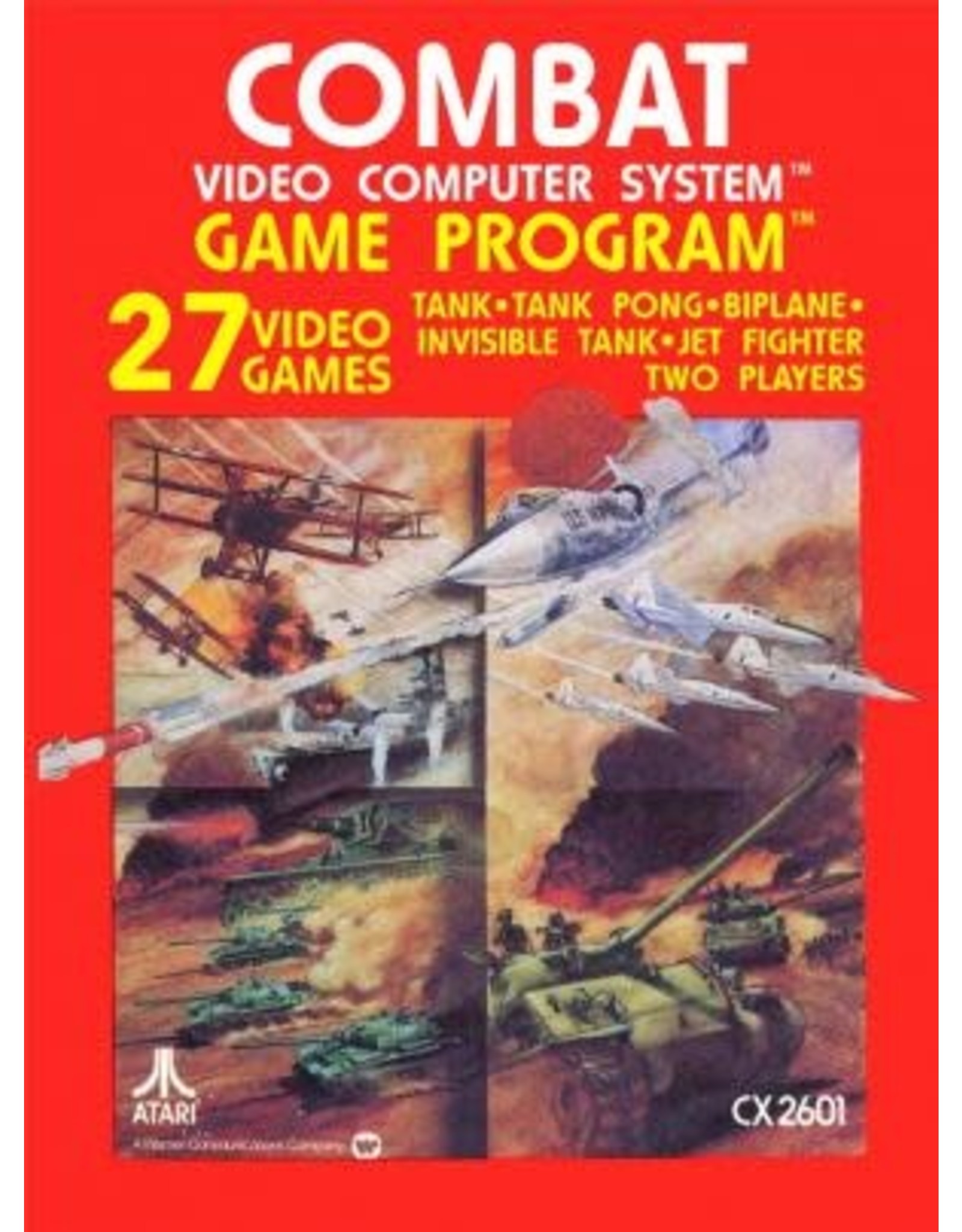 Atari 2600 Combat (Cart Only, Damaged Label)