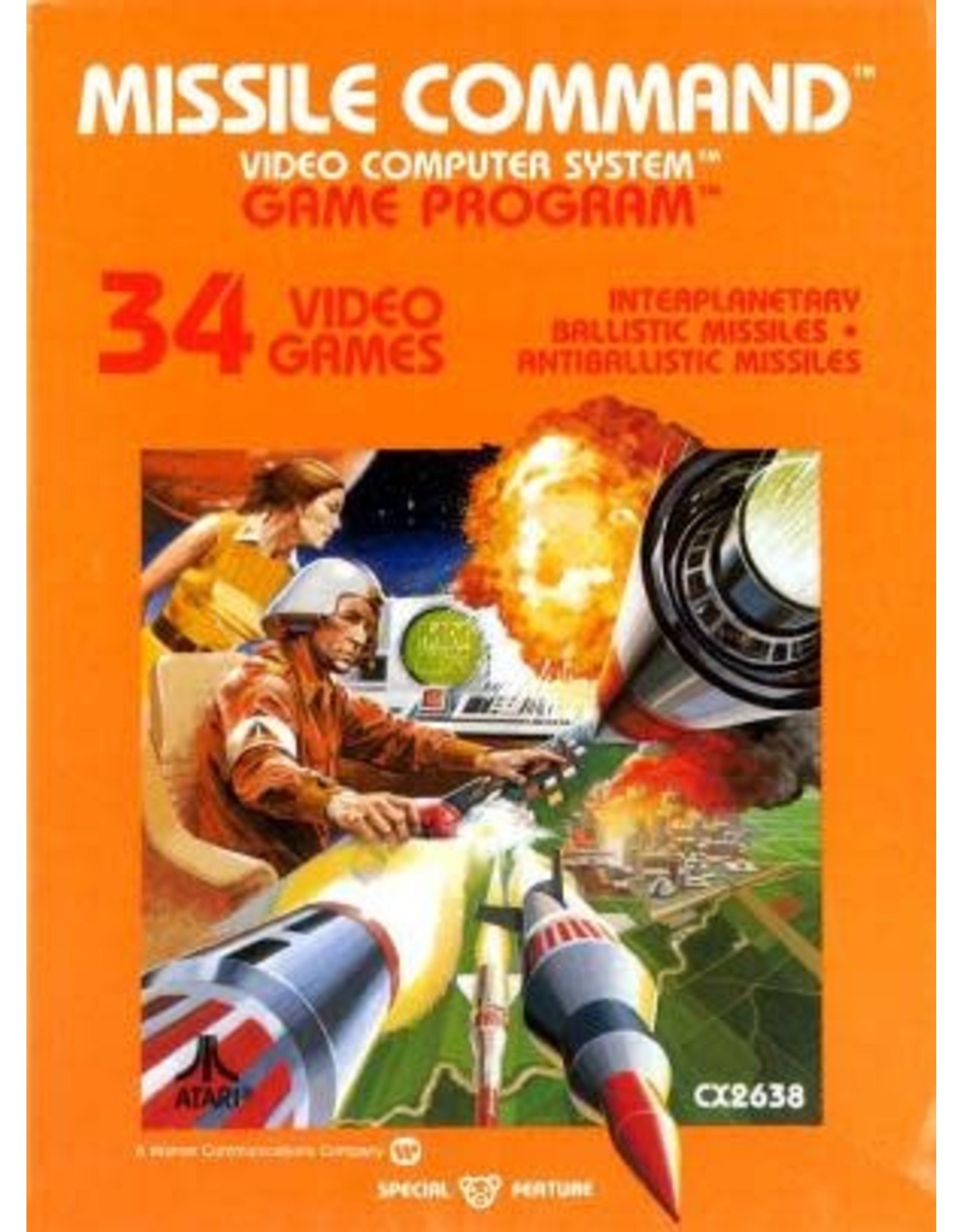Atari 2600 Missile Command (Cart Only)