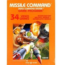 Atari 2600 Missile Command (Damaged Label, Cart Only)