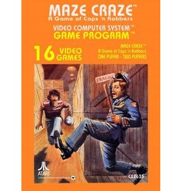 Atari 2600 Maze Craze (Text Label, Cart Only, Cosmetic Damage)