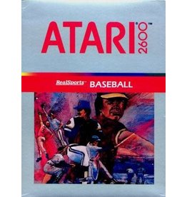 Atari 2600 Real Sports Baseball (Cart Only, Damaged Label)