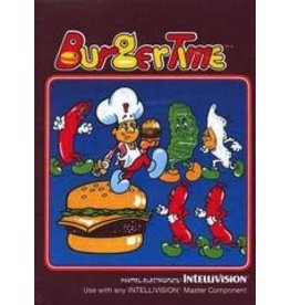 Intellivision Burgertime (Cart Only, Damaged End Label)