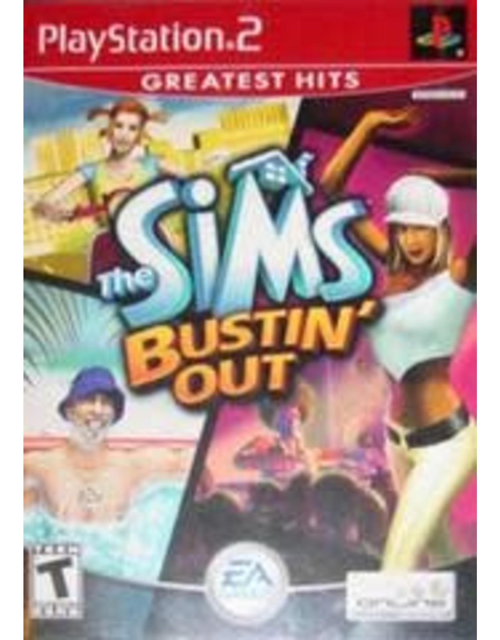 Playstation 2 Sims Bustin Out, The (Greatest Hits, CiB)