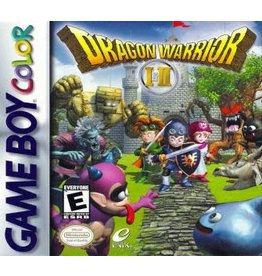 Game Boy Color Dragon Warrior I and II (Cart Only, Damaged Label)