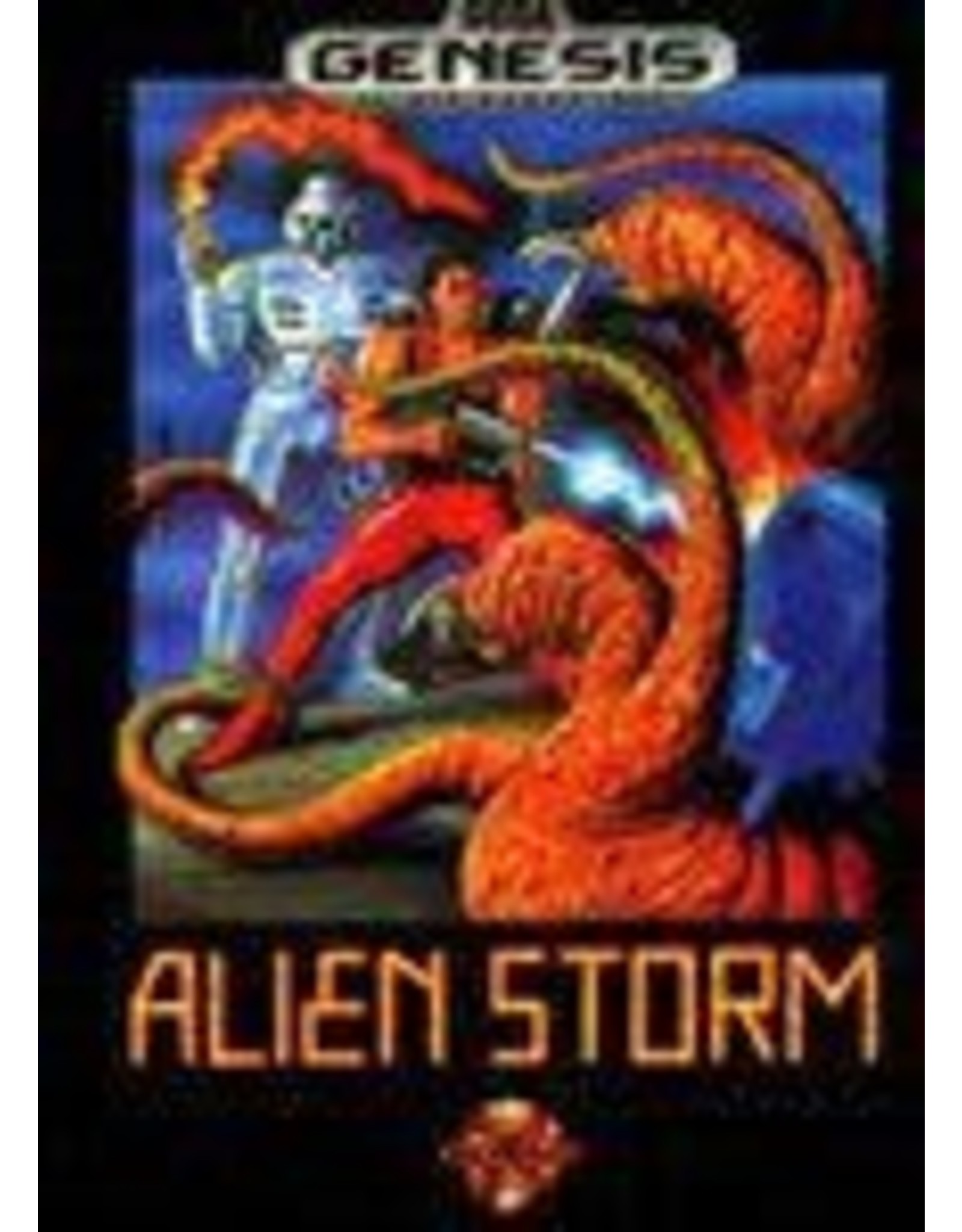 Sega Genesis Alien Storm (No Manual, Damaged Label, Water damage to back Sleeve)