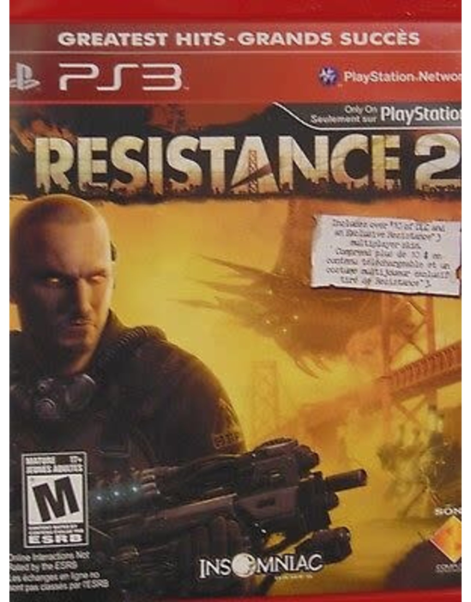 Playstation 3 Resistance 2 (Greatest Hits, No Manual)