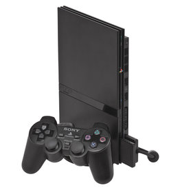 Playstation 2 PS2 Slim Playstation 2 Console (Black, with Memory Card)