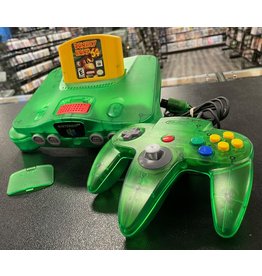 Nintendo 64 Nintendo 64 N64 Console Funtastic Jungle Green (Includes Expansion Pak & Donkey Kong 64 Cart)
