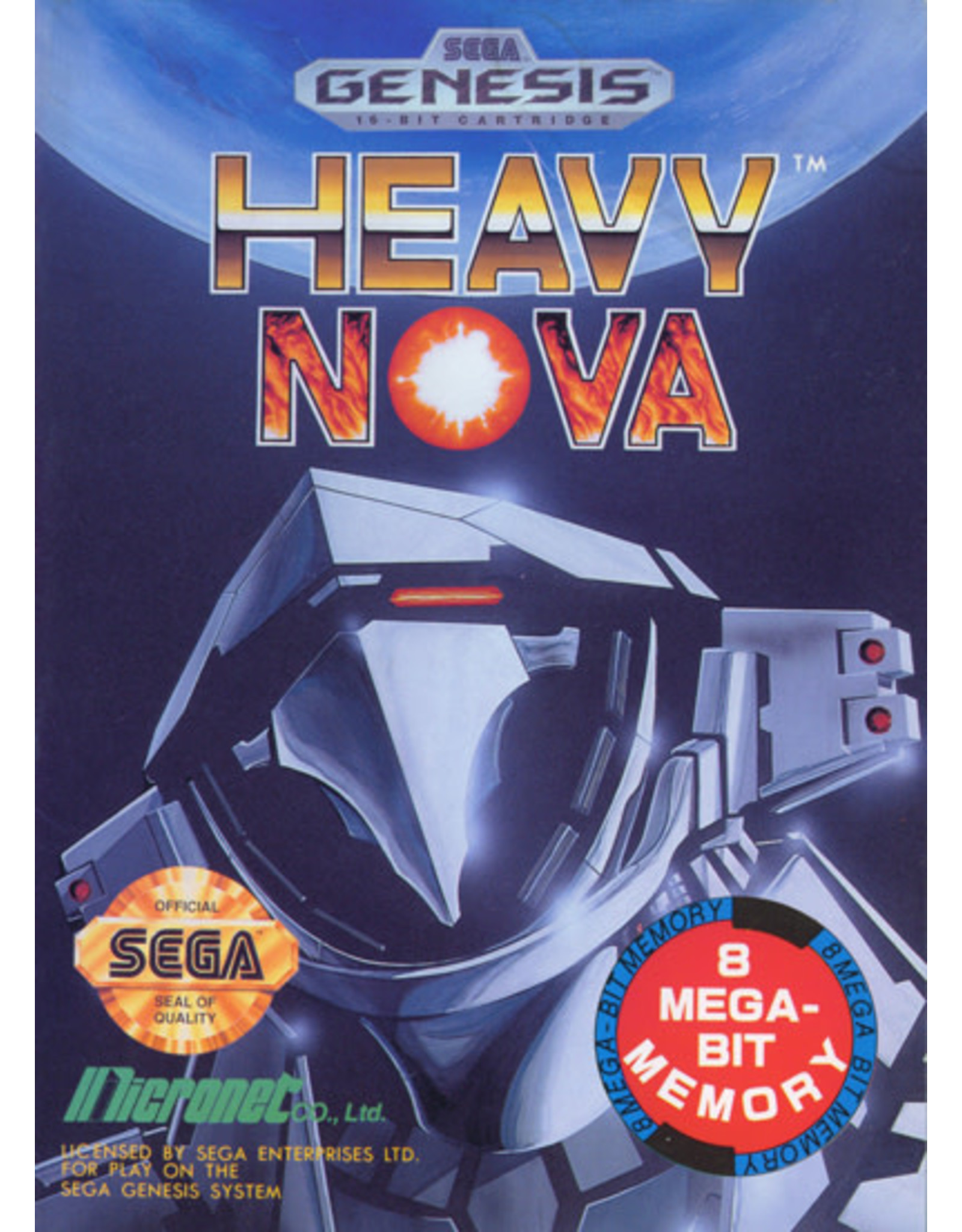Sega Genesis Heavy Nova (No Manual)