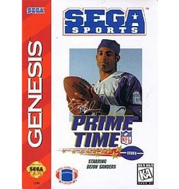 Sega Genesis Prime Time NFL Football starring Deion Sanders (Cardboard Box, CiB)