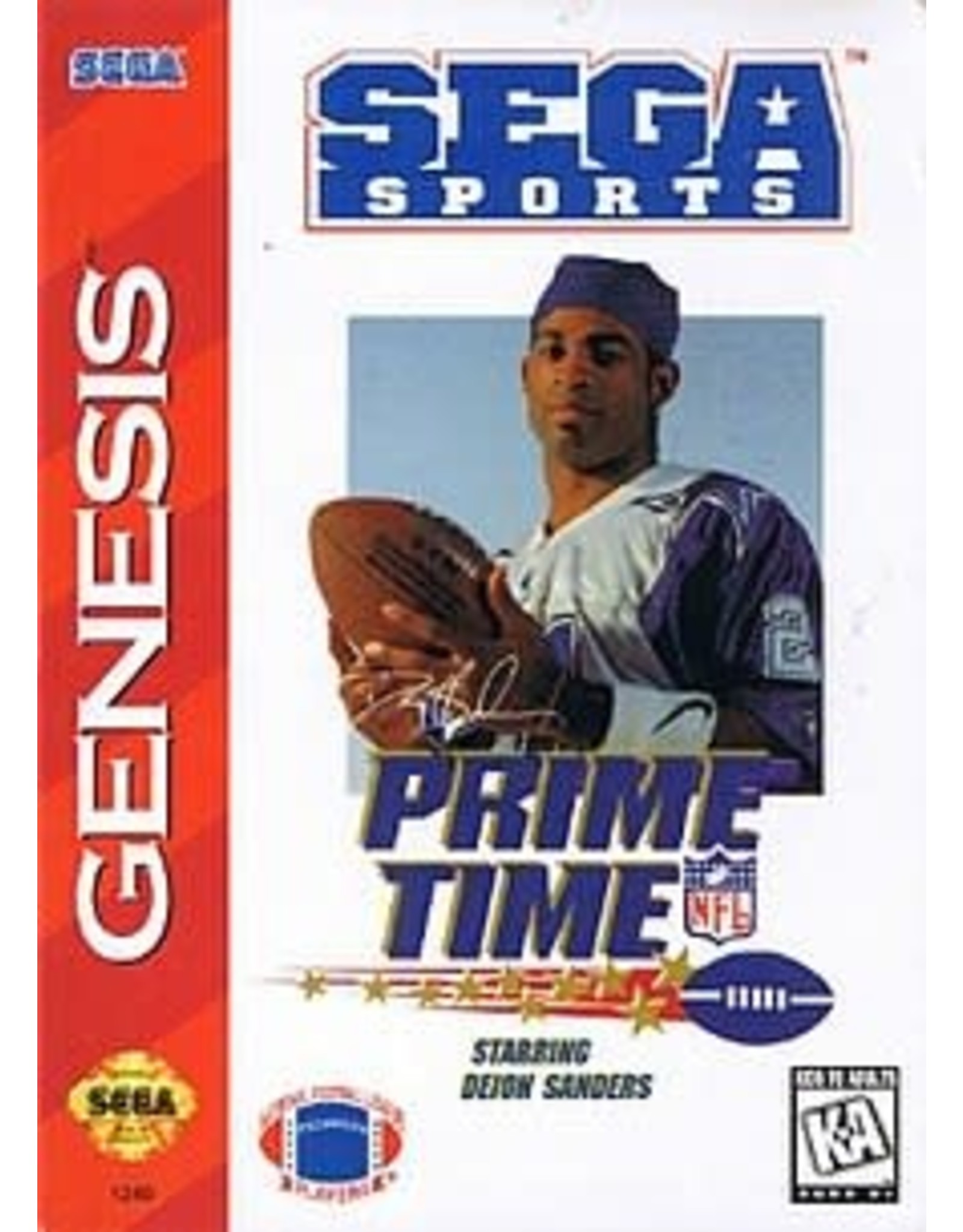 Sega Genesis Prime Time NFL Football starring Deion Sanders (Cart Only)