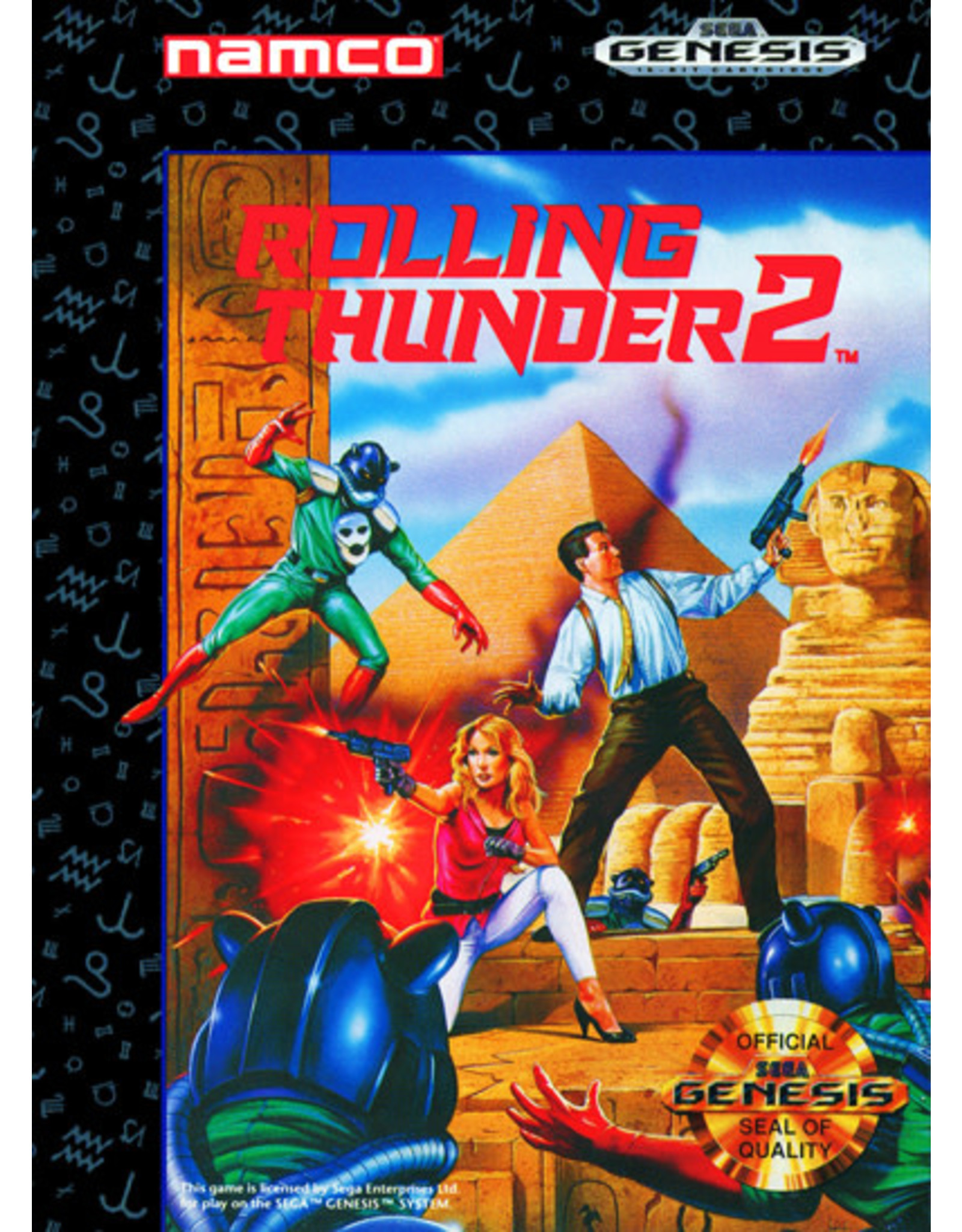 Sega Genesis Rolling Thunder 2 (Boxed, No Manual, Damaged Label)