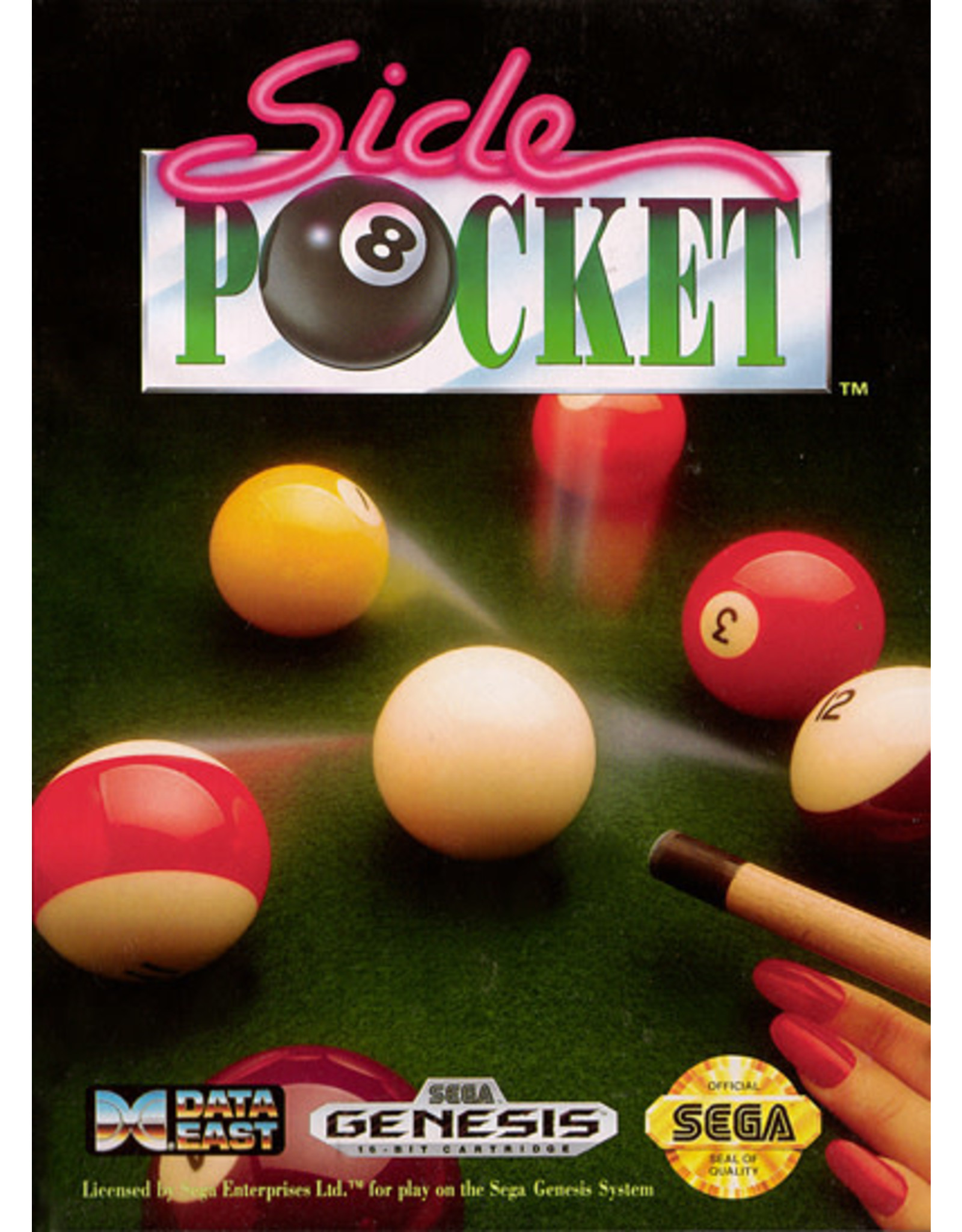 Sega Genesis Side Pocket (CiB, Damaged Label)