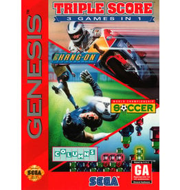 Sega Genesis Triple Score (Cart Only, Damaged Label)