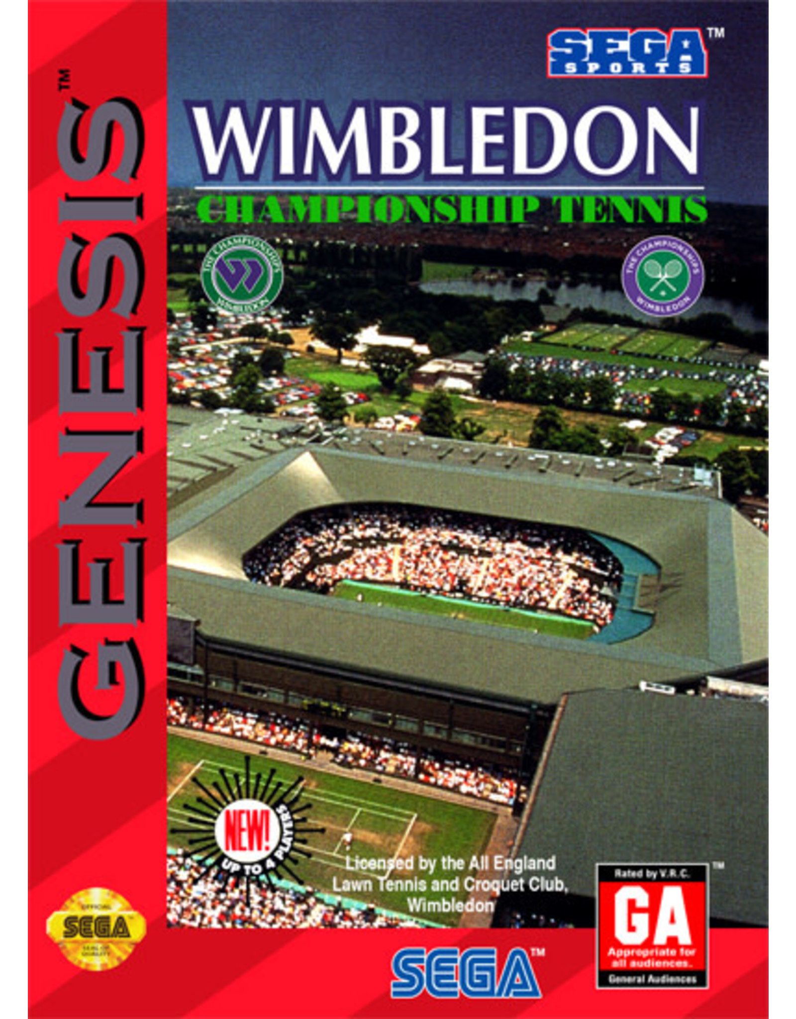 Sega Genesis Wimbledon Championship Tennis (Cart Only)