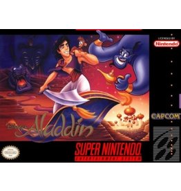Super Nintendo Aladdin (CiB, Damaged Box and Manual)