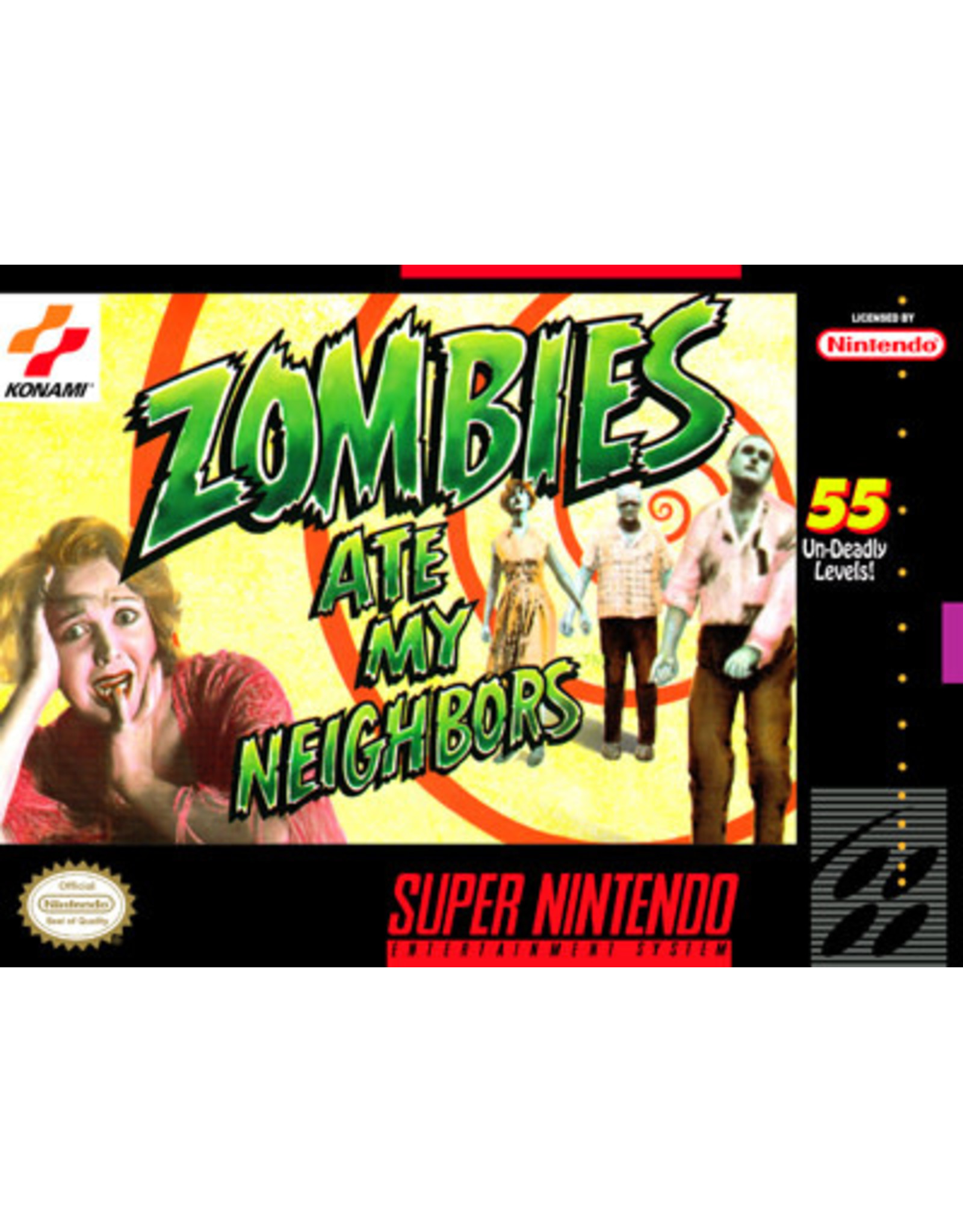 Super Nintendo Zombies Ate My Neighbors (CiB, Damaged Box)