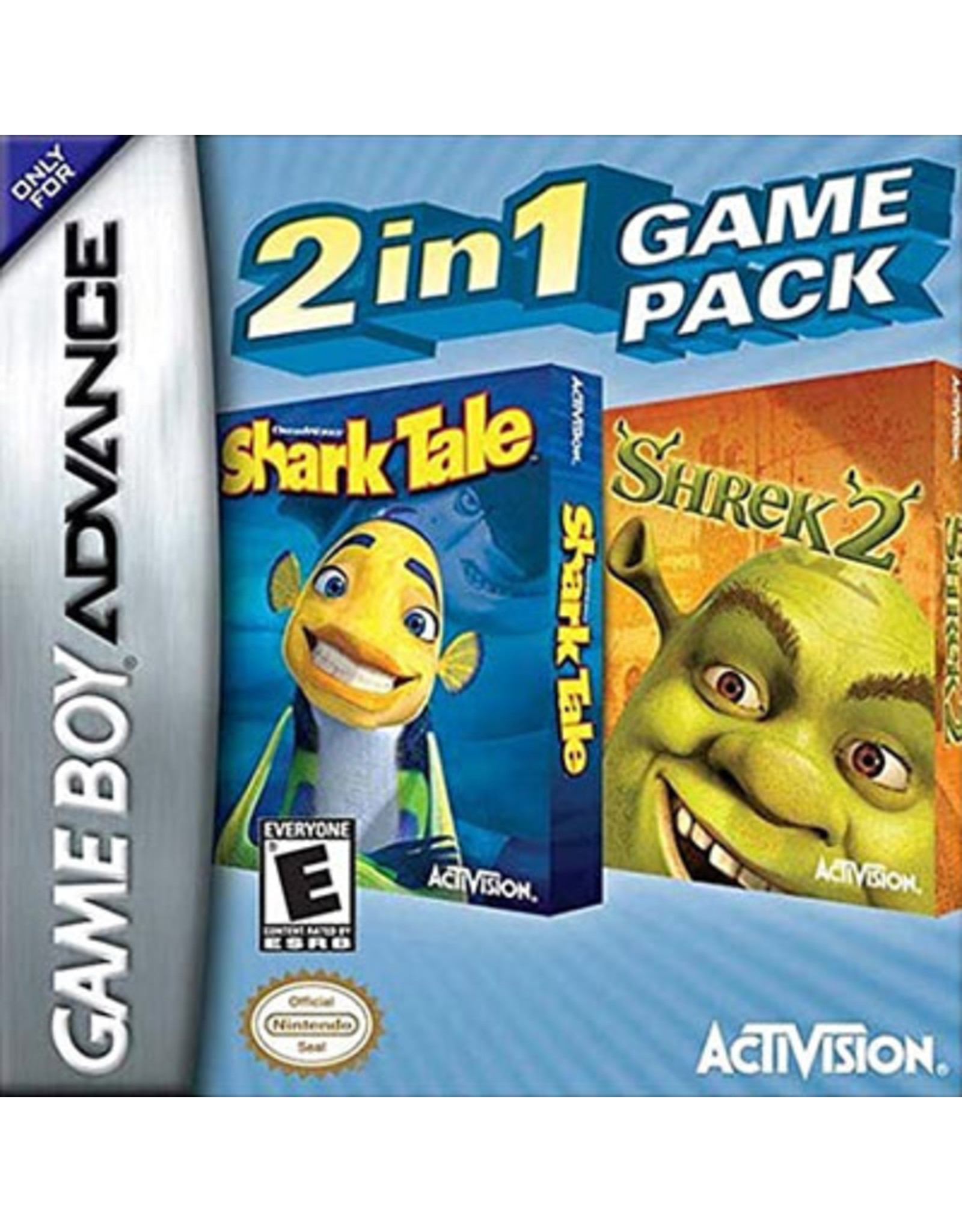 Game Boy Advance Shrek 2 and Shark Tale 2 in 1 (Used, Cart Only)