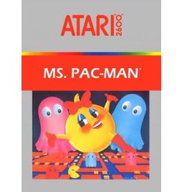 Atari 2600 Ms Pac Man (Cart Only, Damaged Label)