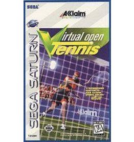 Sega Saturn Virtual Open Tennis (CiB, Detatched Manual Cover, Blockbuster Stickers on Manual)
