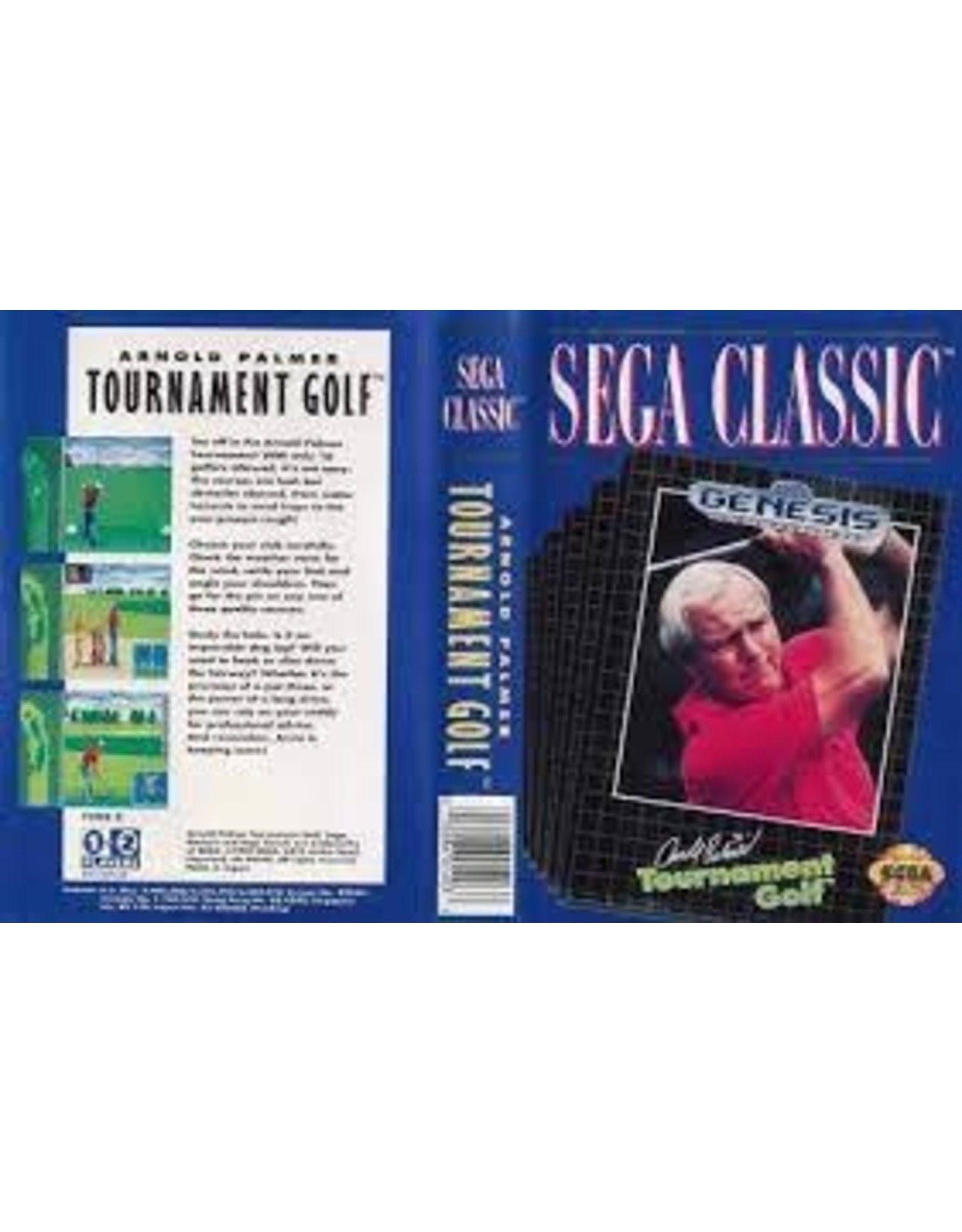 Sega Genesis Arnold Palmer Tournament Golf (Sega Classic, CiB, Damsaged Manual, Damaged Sleeve)