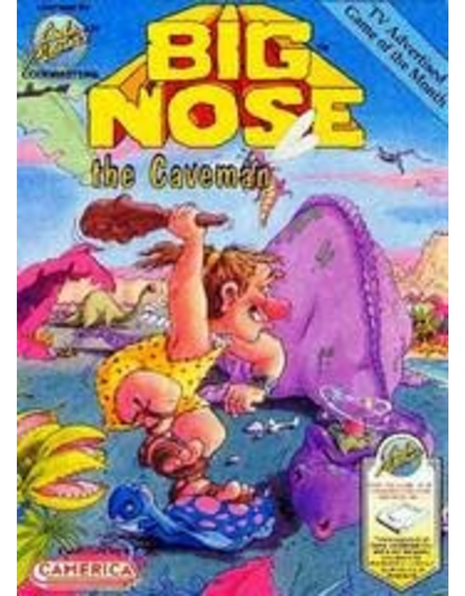 NES Big Nose the Caveman (Brand New, Factory Sealed, Damaged Box)
