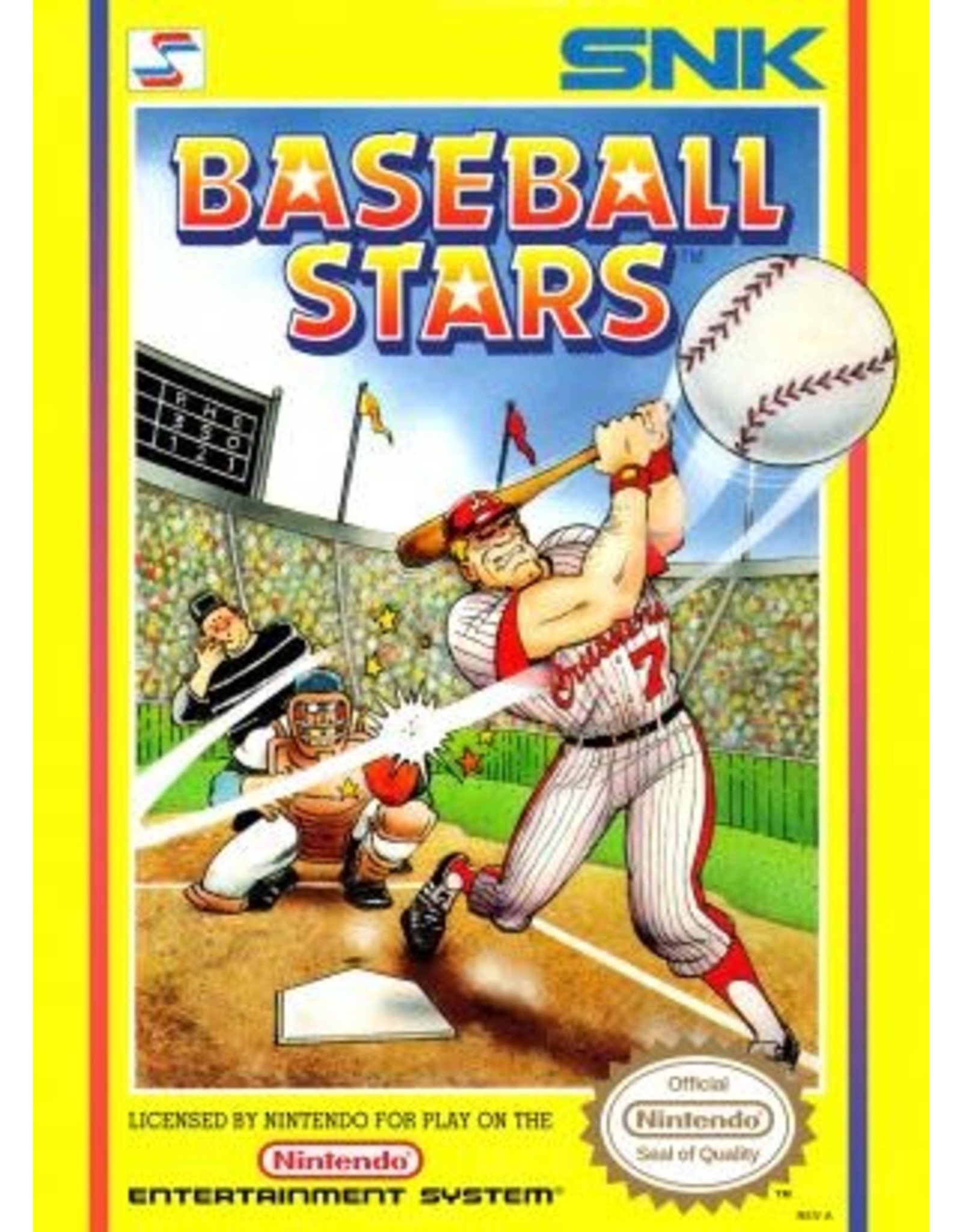 NES Baseball Stars (Badly Damaged Box, No Manual, No Styrofoam Insert)