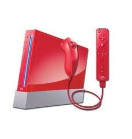 Wii Nintendo Wii Console Red Mario 25th Anniversary Edition Backwards Compatible (Used, W/ Red Nunchuk, Red Wiimotion Plust Controller, Mismatched Color Door Cover)