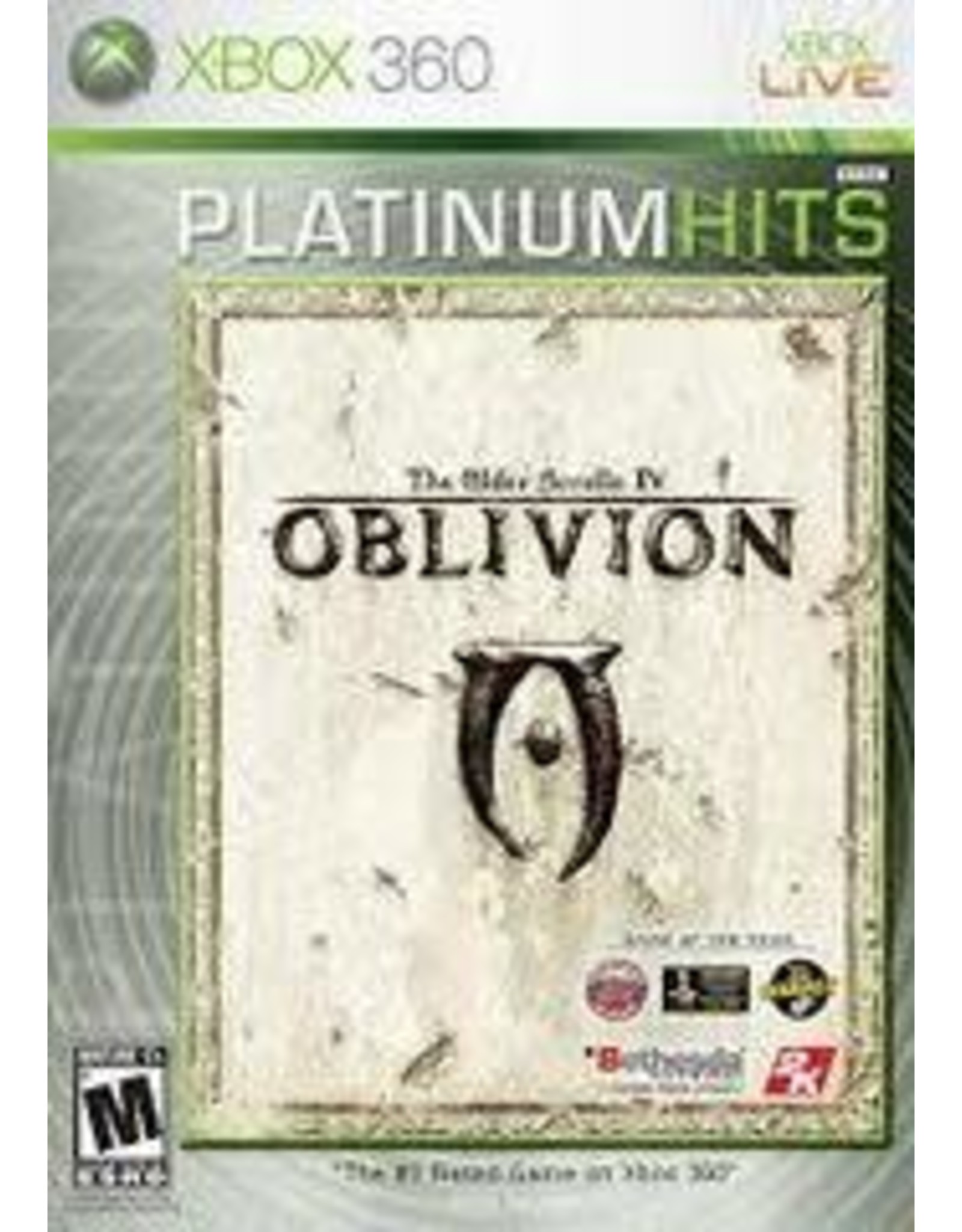 Xbox 360 Oblivion, Elder Scrolls IV (Platinum Hits, CiB)