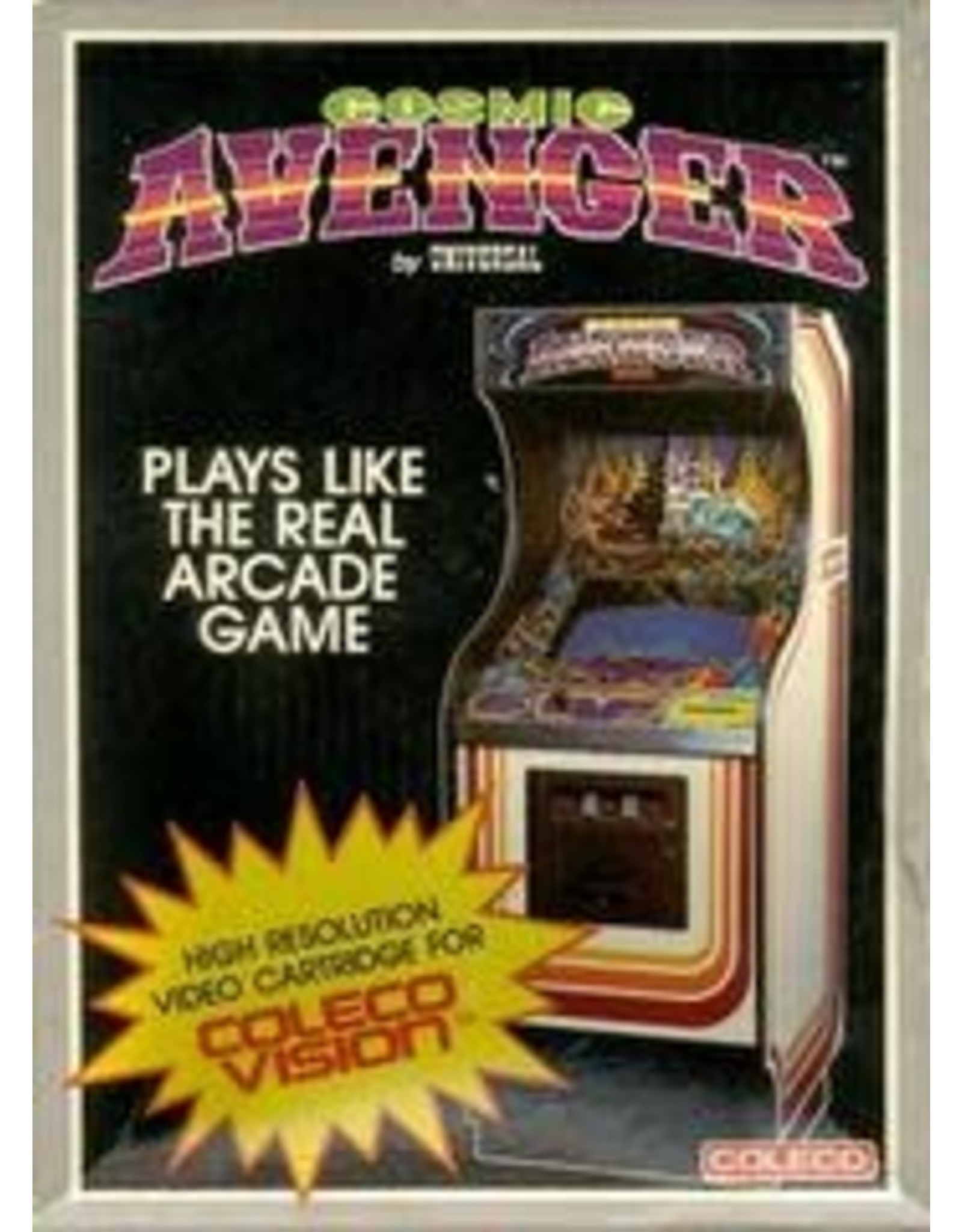 Colecovision Cosmic Avenger (Cart Only, Damaged Label)