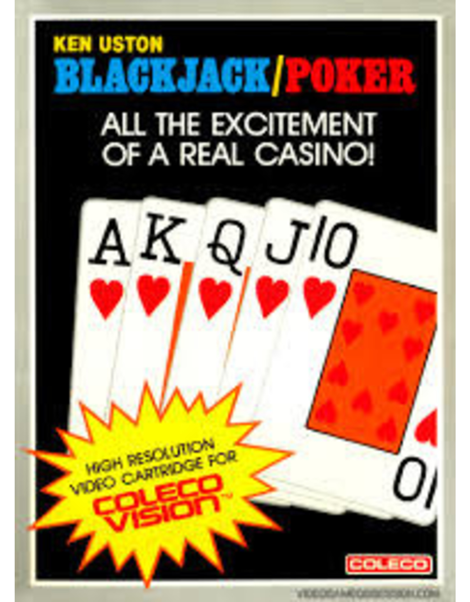 Colecovision Ken Uston Blackjack-Poker (Cart Only)