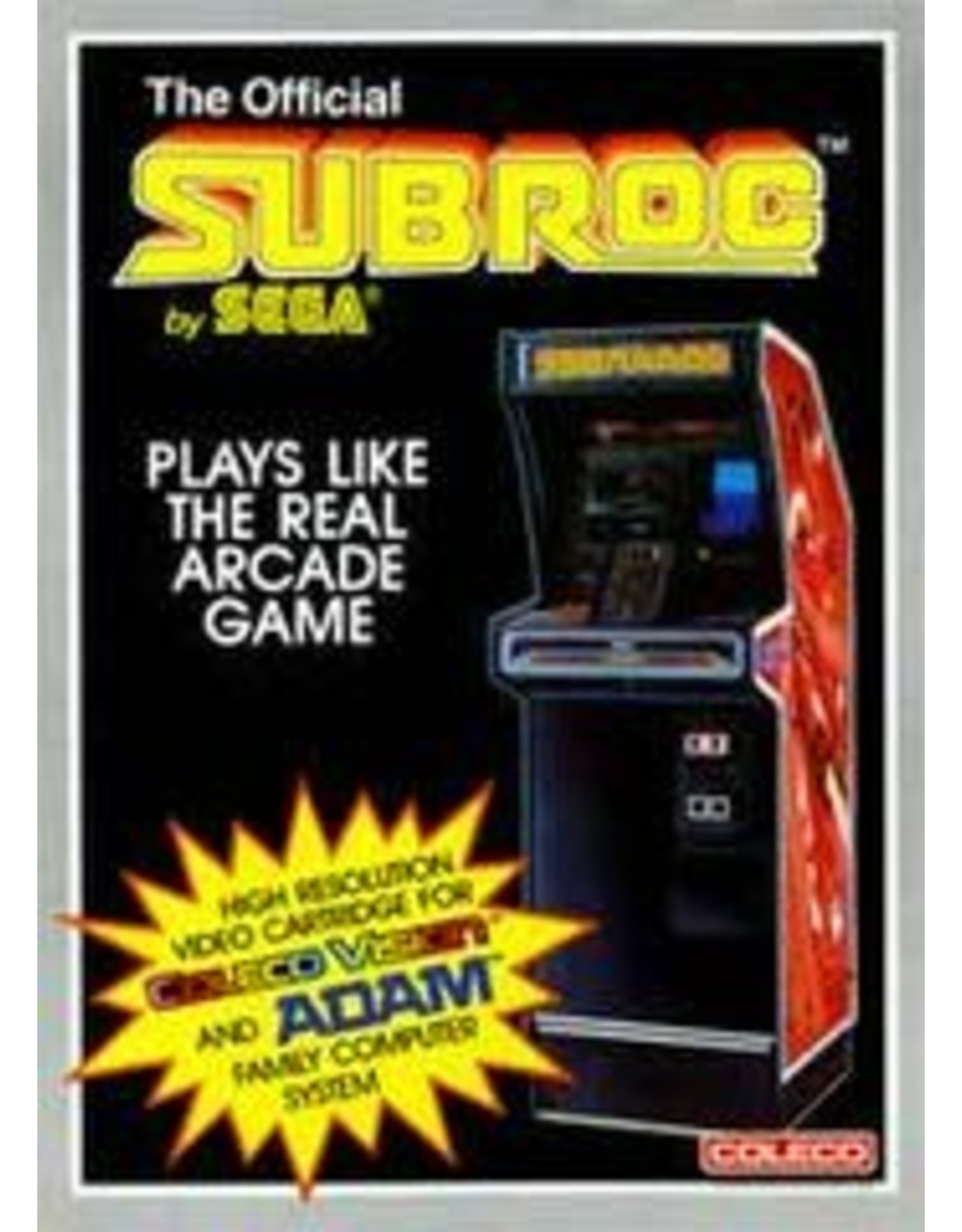 Colecovision Subroc (Cart Only, Damaged Label)