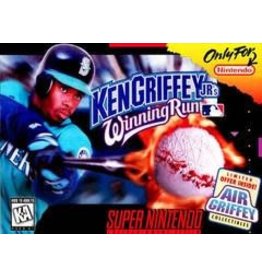 Super Nintendo Ken Griffey Jr's Winning Run (CiB, Damaged Box and Manual)