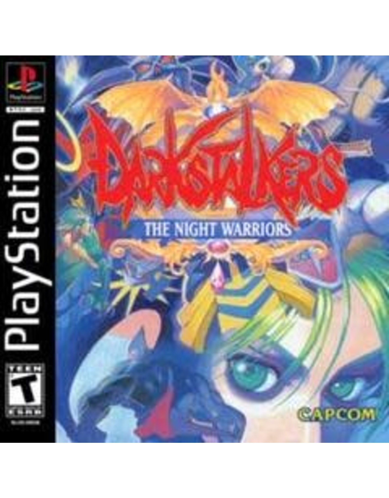 Playstation Darkstalkers The Night Warriors (Disc Only, Sticker On Disc)