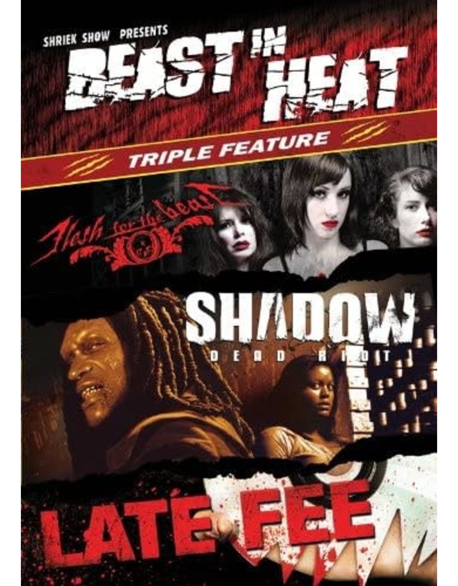 Horror Cult Beast in Heat Triple Feature - Flesh for the Beast / Shadow Dead Riot / Late Fee