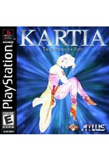 Playstation Kartia Word of Fate (No Manual, Water Damage to Back Sleeve, Stickers on Disk)