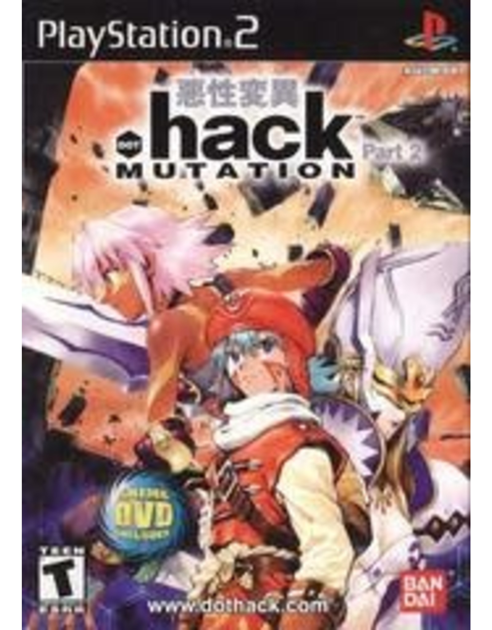 Playstation 2 .hack Mutation (CiB, Sticker on Manual, Writing on Discs)