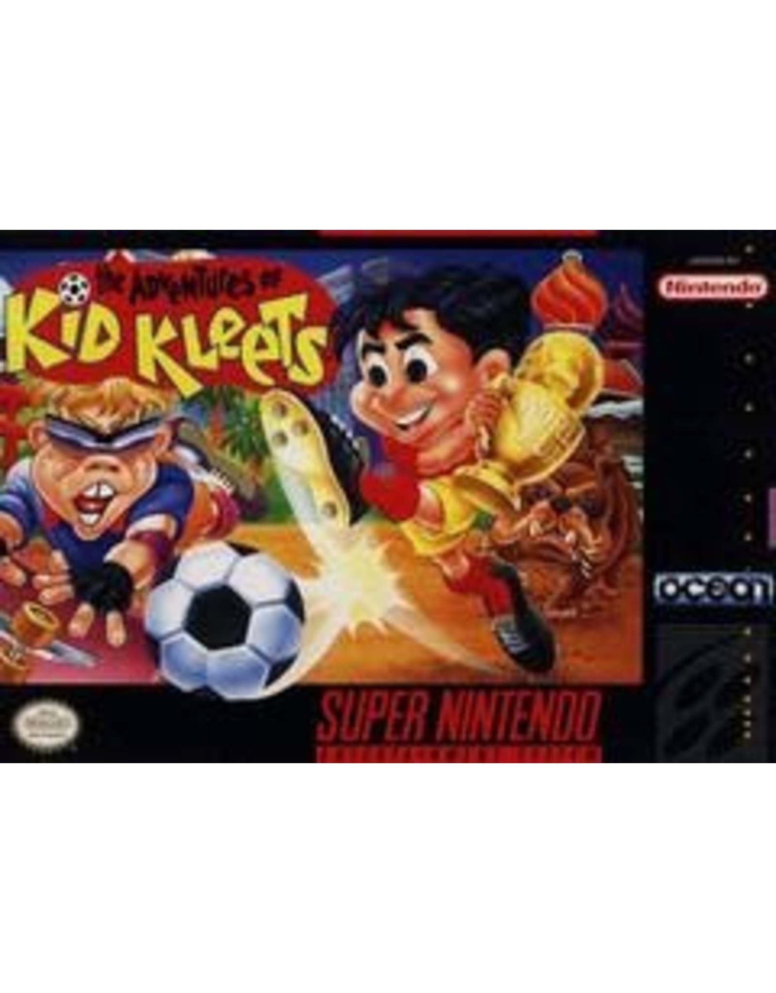 Super Nintendo Adventures of Kid Kleets (CiB, Badly Damaged Box and Manual)
