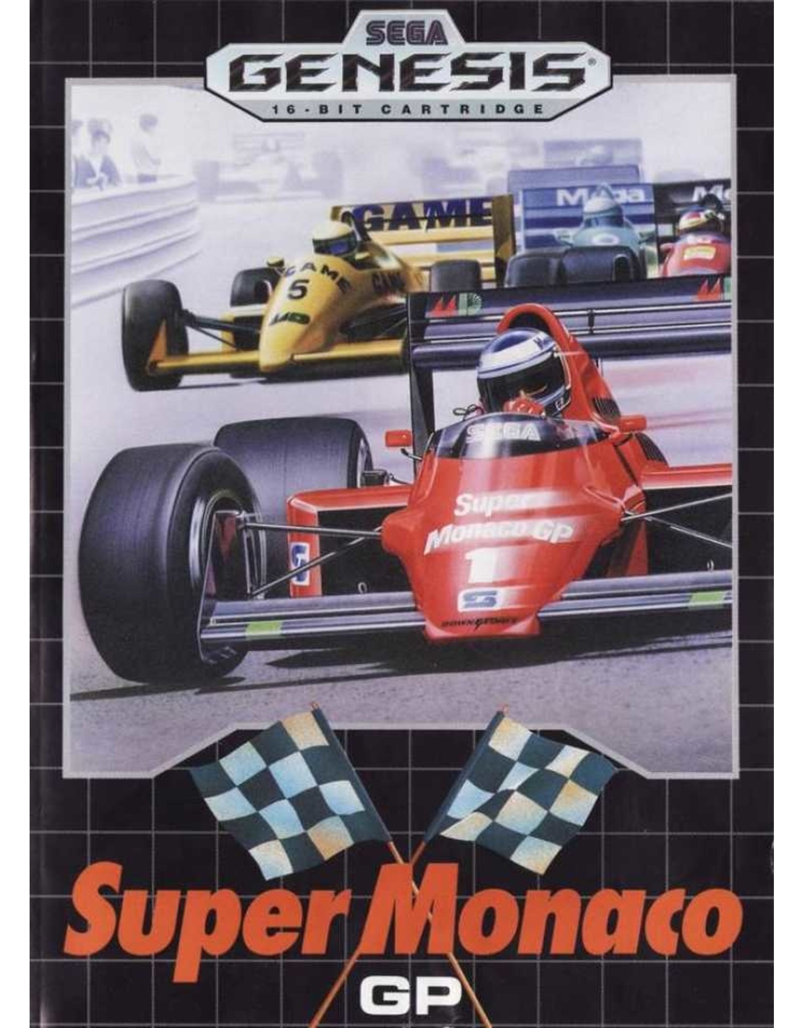 Sega Genesis Super Monaco GP (CiB, Damaged Manual)