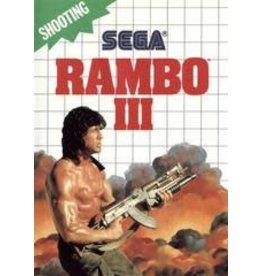 Sega Master System Rambo III (Boxed, No Manual, Damaged Case)