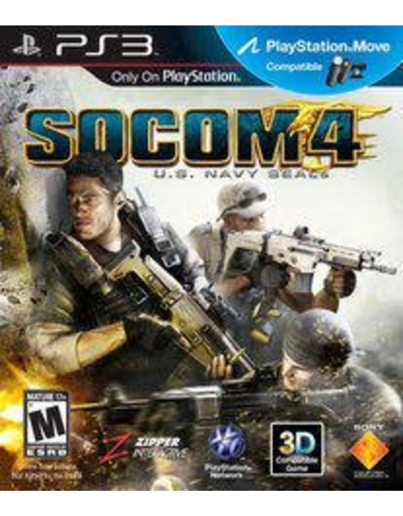 Playstation 3 SOCOM 4: US Navy SEALs (Used)