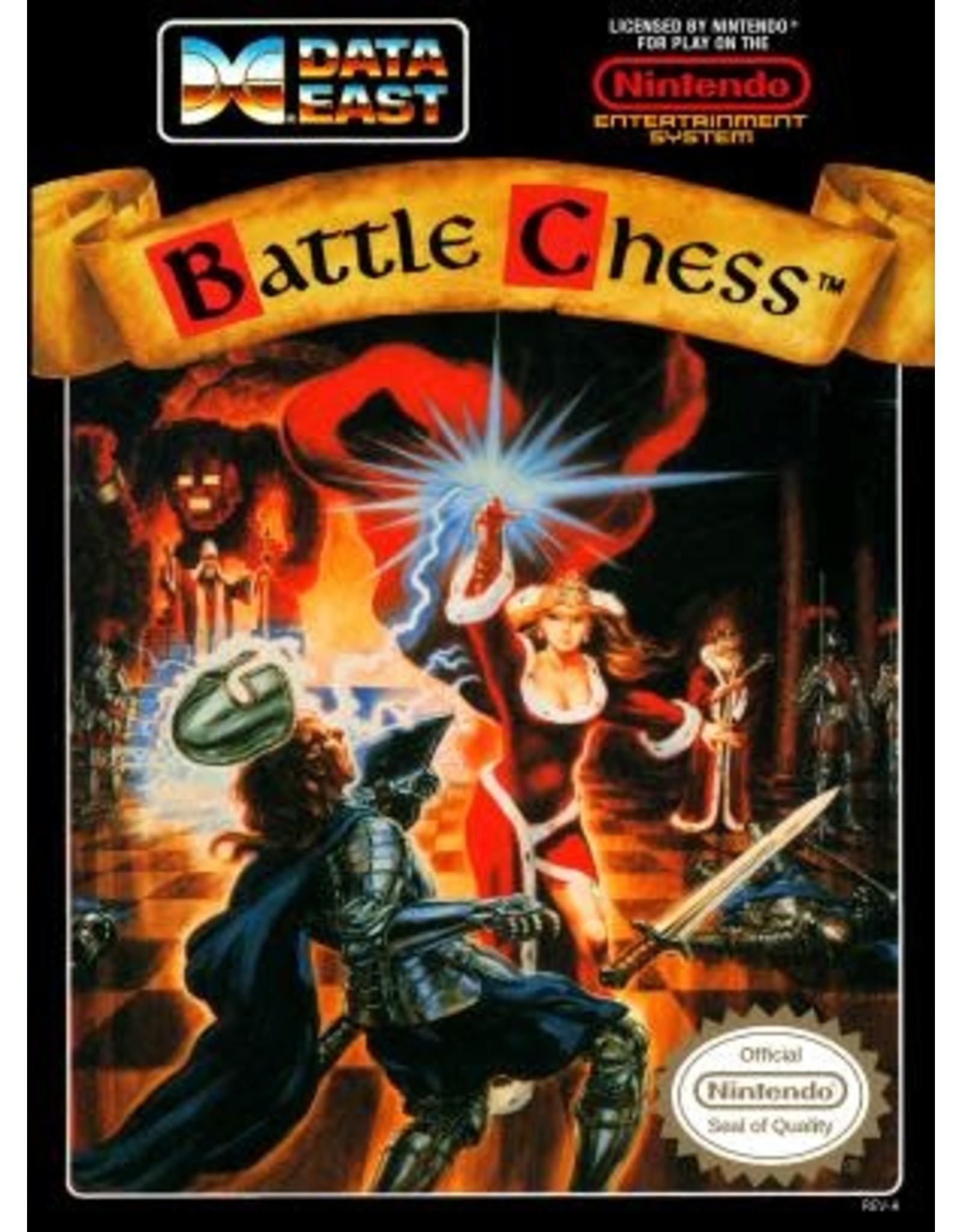 NES Battle Chess (Cart Only, Damaged Label)