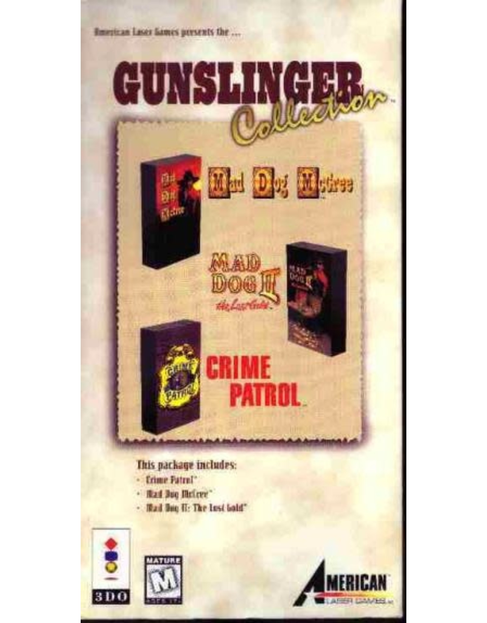 Panasonic 3DO Gunslinger Collection (No Box, Manual Included)