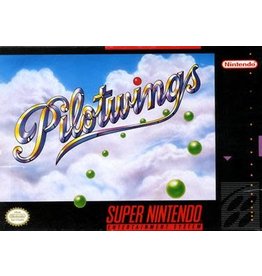 Super Nintendo Pilotwings (Cart Only, Damaged Front and Back Label)