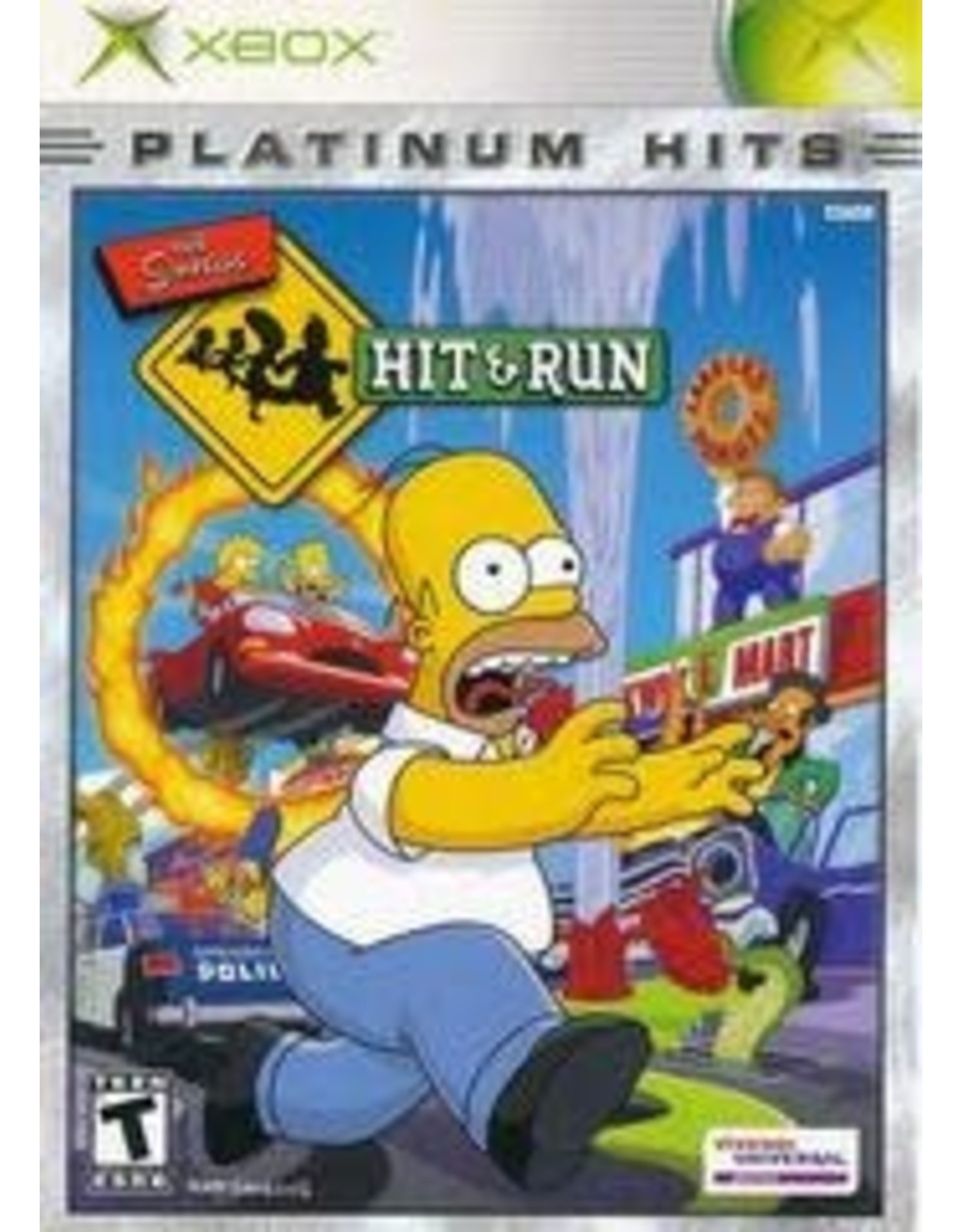 Xbox Simpsons Hit and Run, The (Platinum Hits, Brand New)